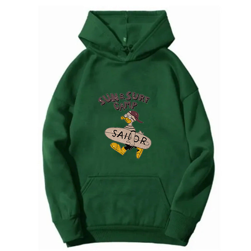 Kvinnors hoodie med rolig surfmotiv Mirla-Eva Jonsson