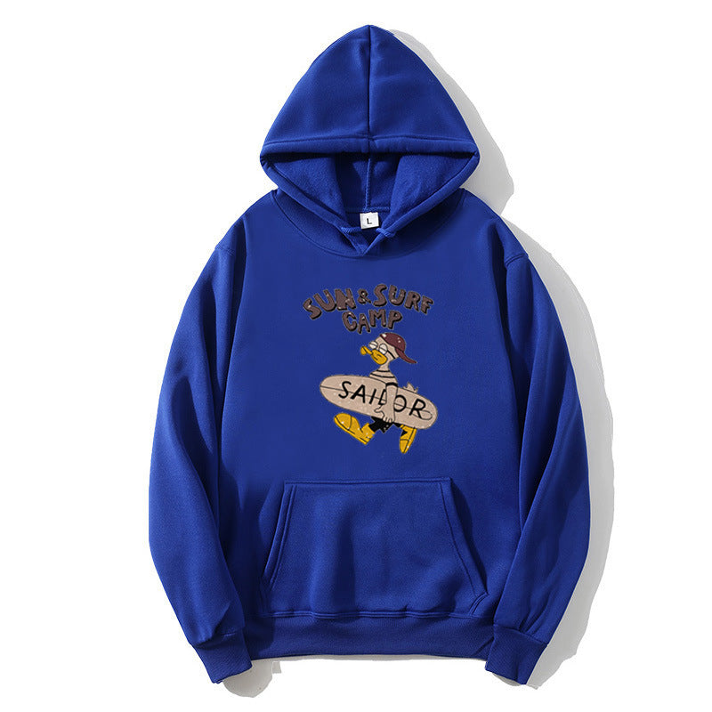 Kvinnors hoodie med rolig surfmotiv Mirla-Eva Jonsson