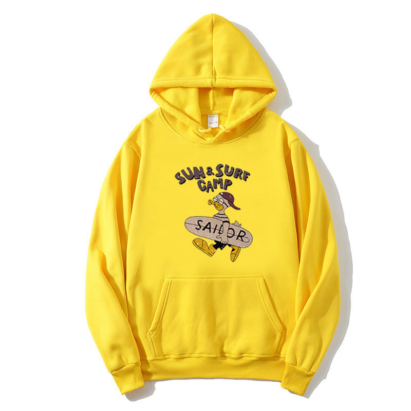 Kvinnors hoodie med rolig surfmotiv Mirla-Eva Jonsson