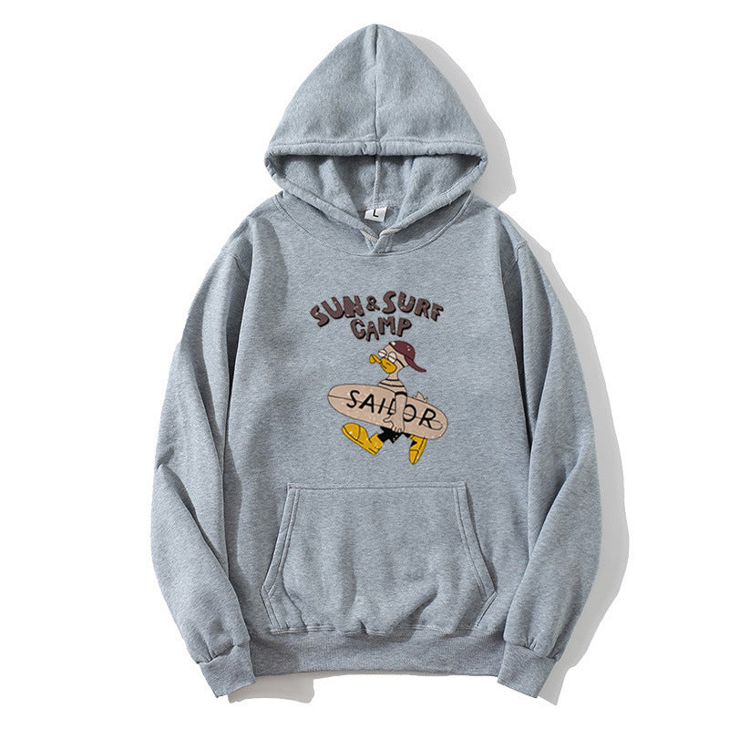 Kvinnors hoodie med rolig surfmotiv Mirla-Eva Jonsson