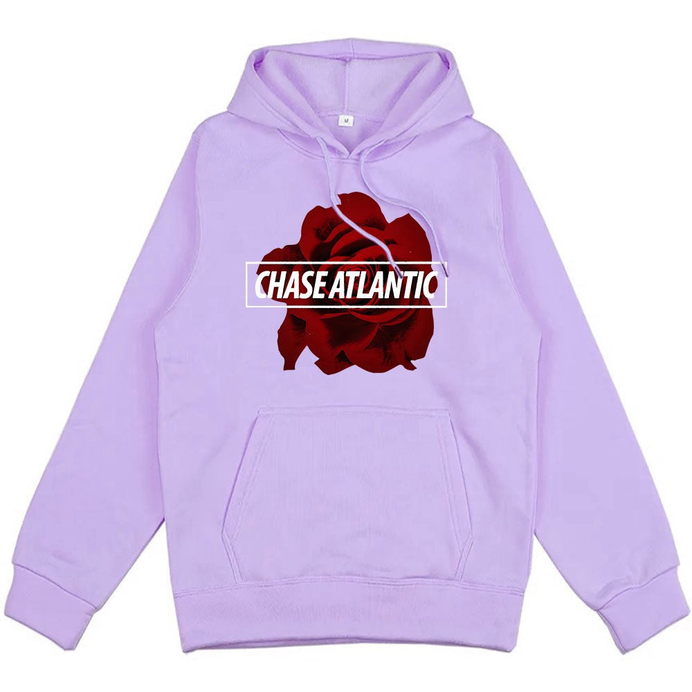 Kvinnors hoodie med romantisk rosdesign Mirla-Eva Jonsson