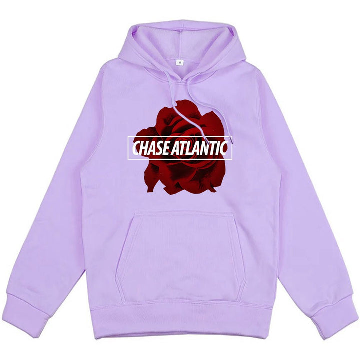 Kvinnors hoodie med romantisk rosdesign Mirla-Eva Jonsson