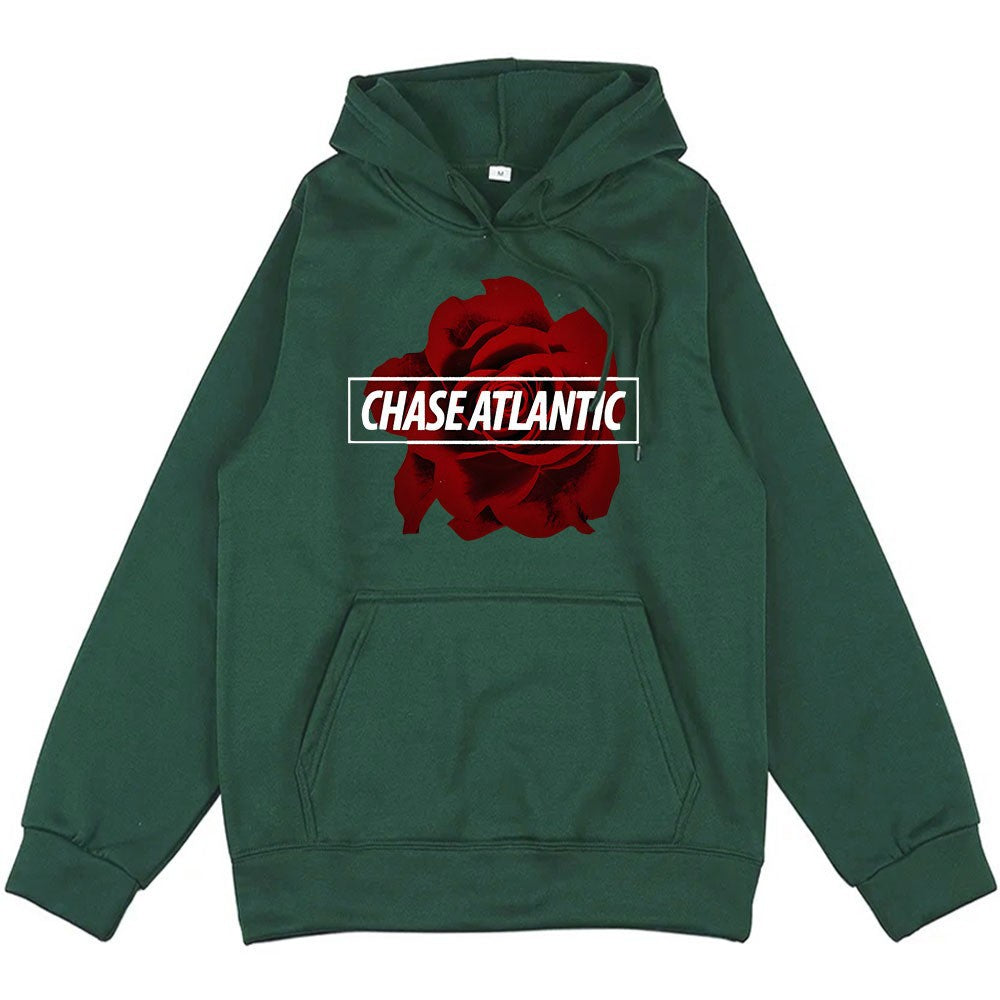 Kvinnors hoodie med romantisk rosdesign Mirla-Eva Jonsson