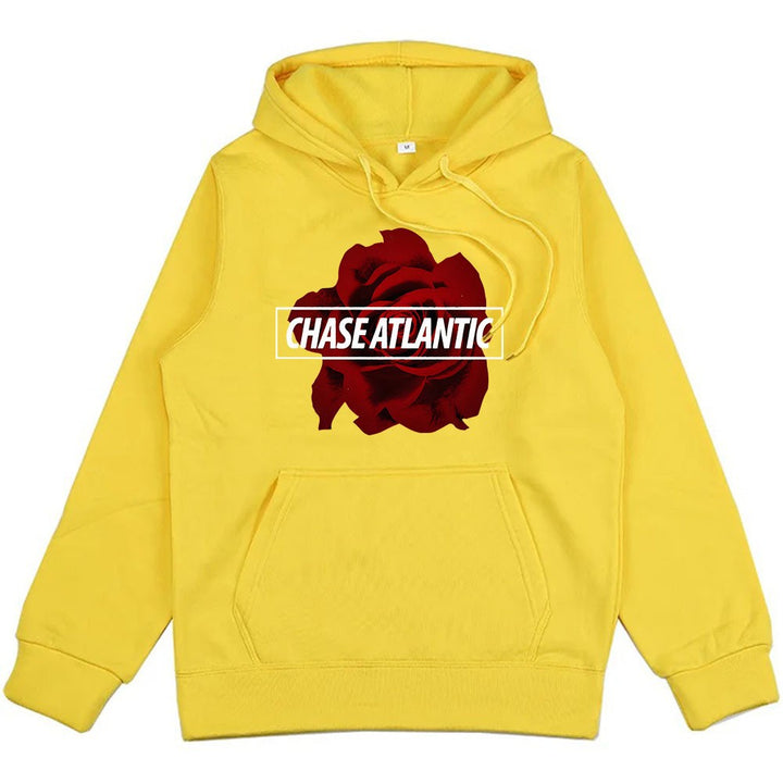 Kvinnors hoodie med romantisk rosdesign Mirla-Eva Jonsson