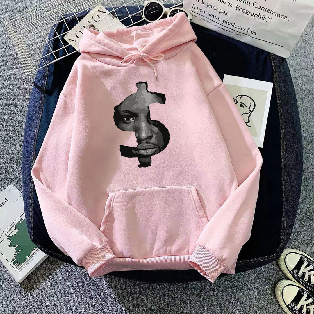 Kvinnors hoodie med slående grafiskt tryck Mirla-Eva Jonsson
