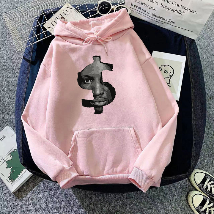 Kvinnors hoodie med slående grafiskt tryck Mirla-Eva Jonsson