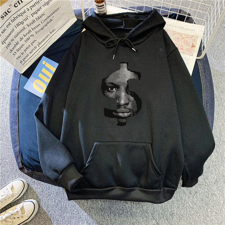 Kvinnors hoodie med slående grafiskt tryck Mirla-Eva Jonsson