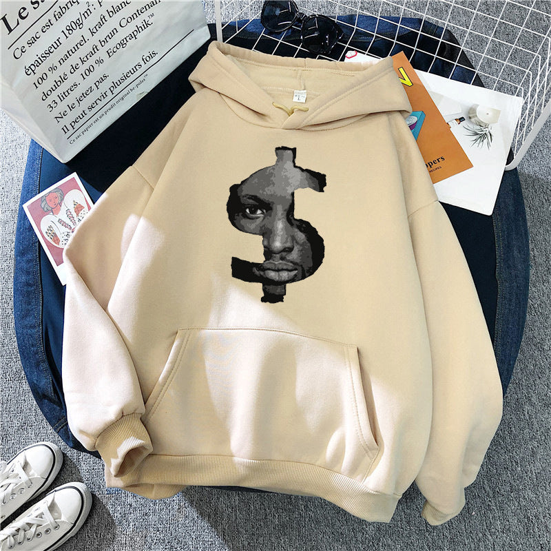 Kvinnors hoodie med slående grafiskt tryck Mirla-Eva Jonsson