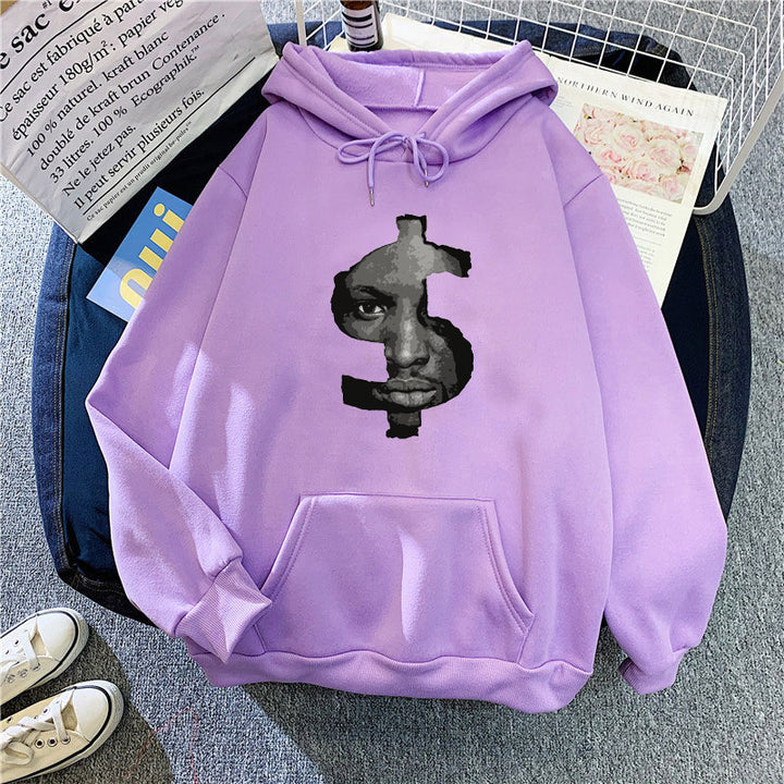 Kvinnors hoodie med slående grafiskt tryck Mirla-Eva Jonsson