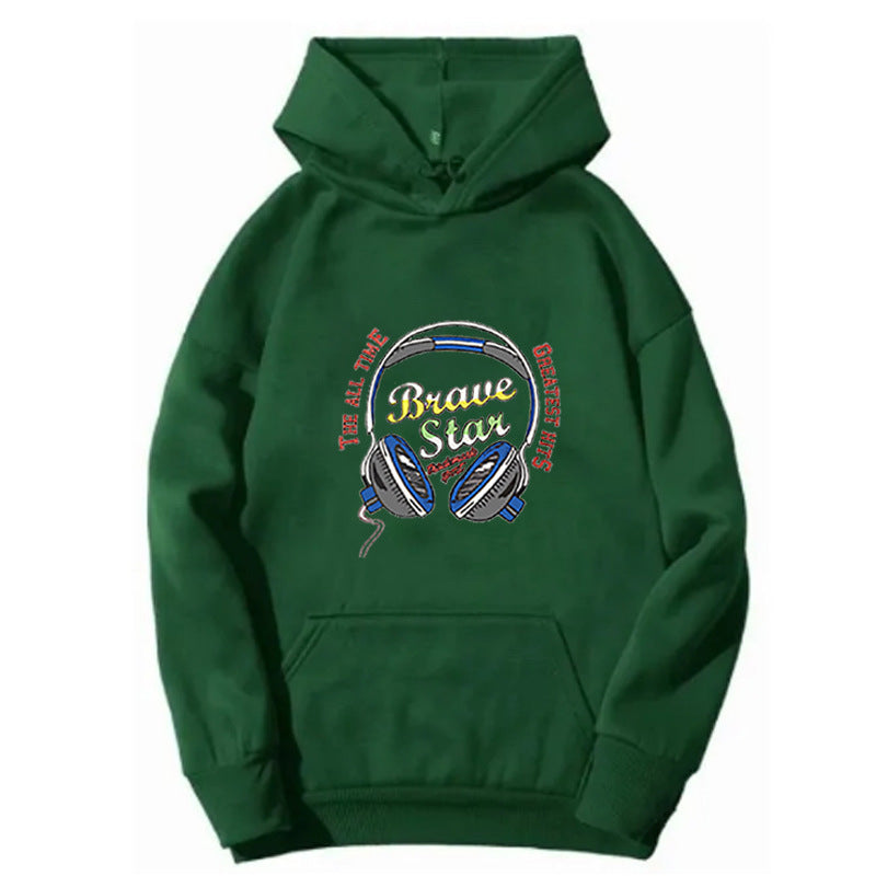Kvinnors hoodie med slående musikdesign Mirla-Eva Jonsson