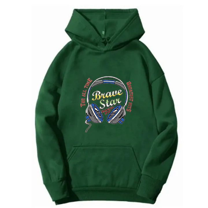 Kvinnors hoodie med slående musikdesign Mirla-Eva Jonsson