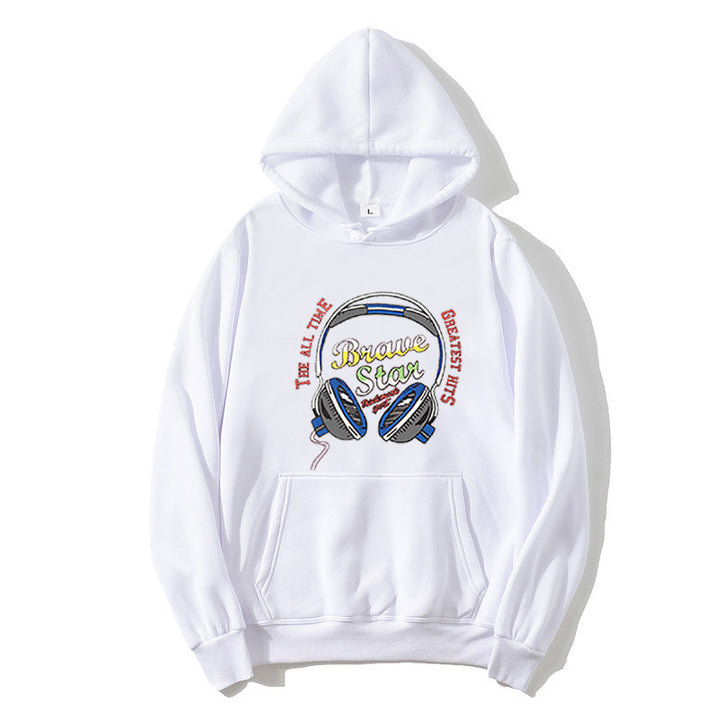 Kvinnors hoodie med slående musikdesign Mirla-Eva Jonsson