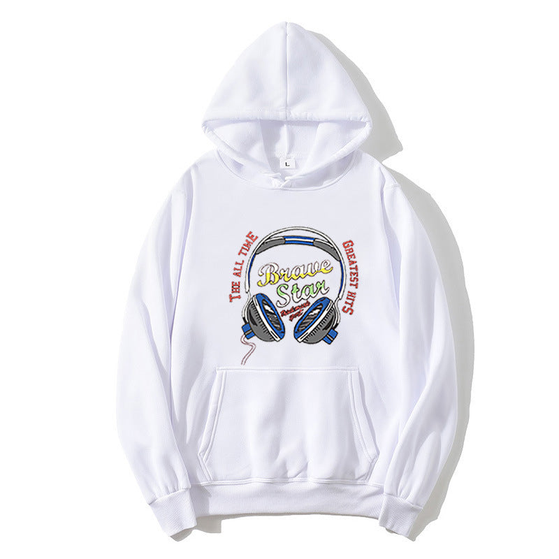 Kvinnors hoodie med slående musikdesign Mirla-Eva Jonsson