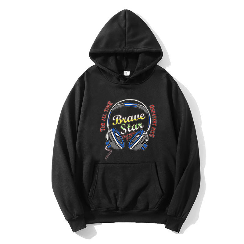 Kvinnors hoodie med slående musikdesign Mirla-Eva Jonsson