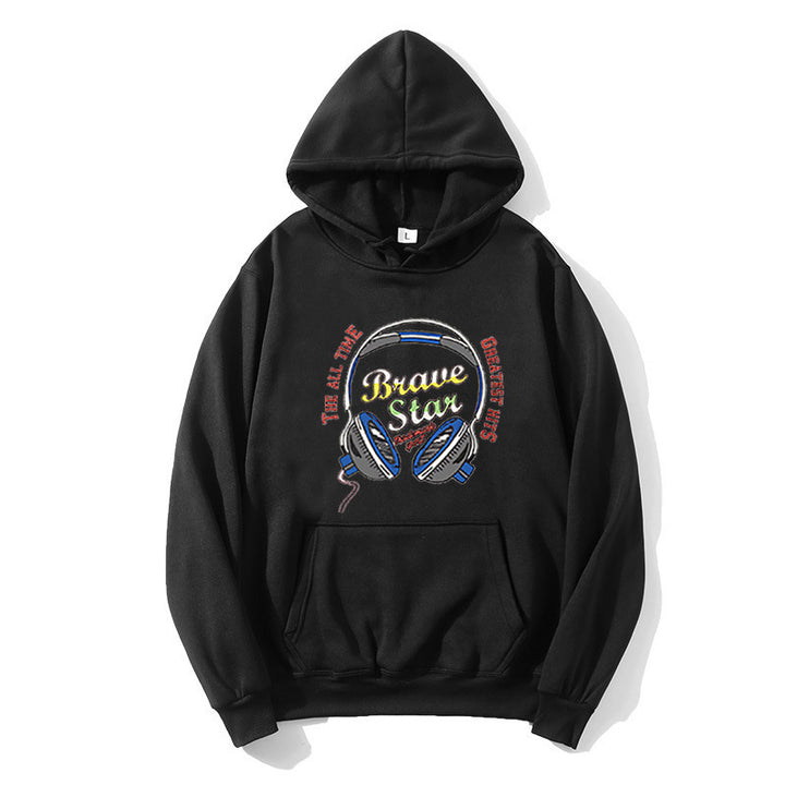 Kvinnors hoodie med slående musikdesign Mirla-Eva Jonsson