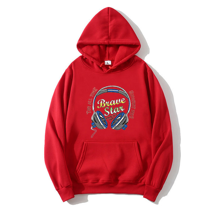 Kvinnors hoodie med slående musikdesign Mirla-Eva Jonsson