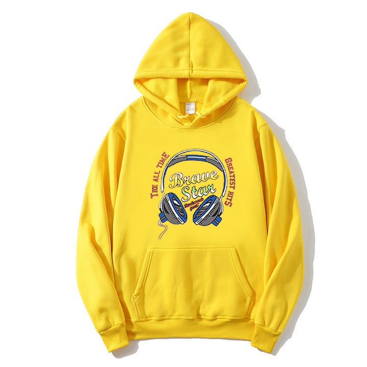 Kvinnors hoodie med slående musikdesign Mirla-Eva Jonsson