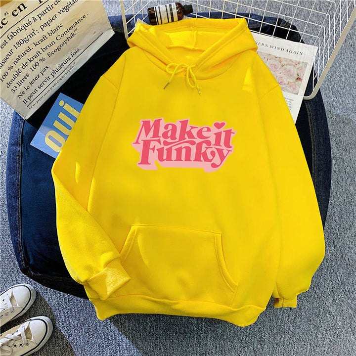 Kvinnors hoodie med slående tryck Mirla-Eva Jonsson