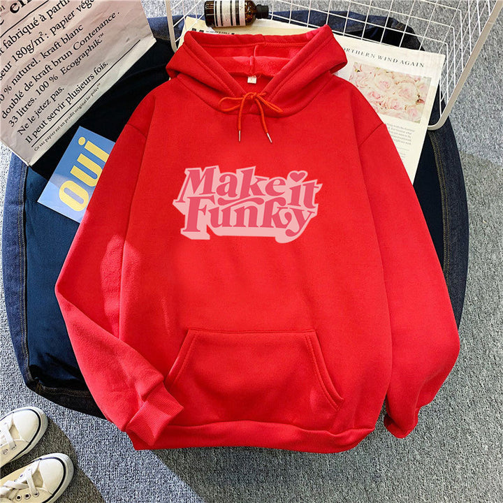 Kvinnors hoodie med slående tryck Mirla-Eva Jonsson