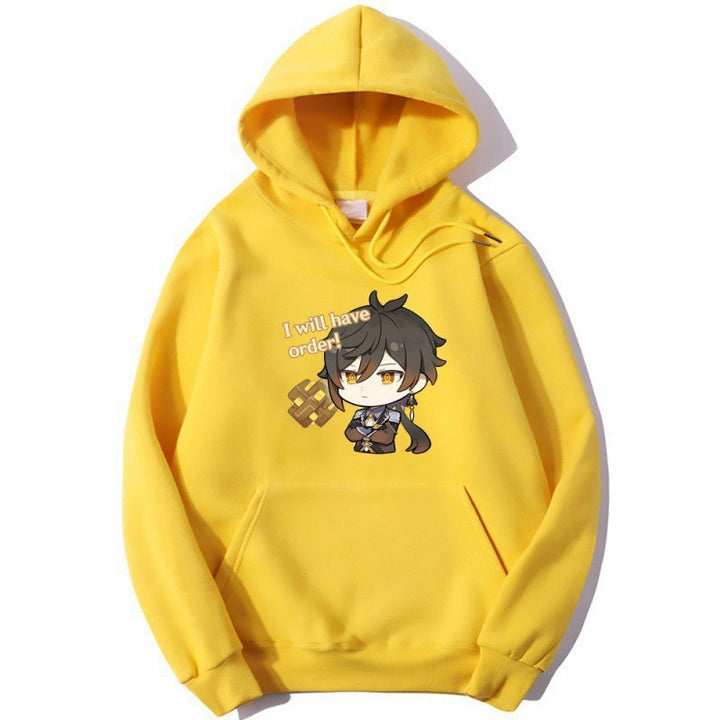 Kvinnors hoodie med söt anime-design och bekväm passform Mirla-Eva Jonsson