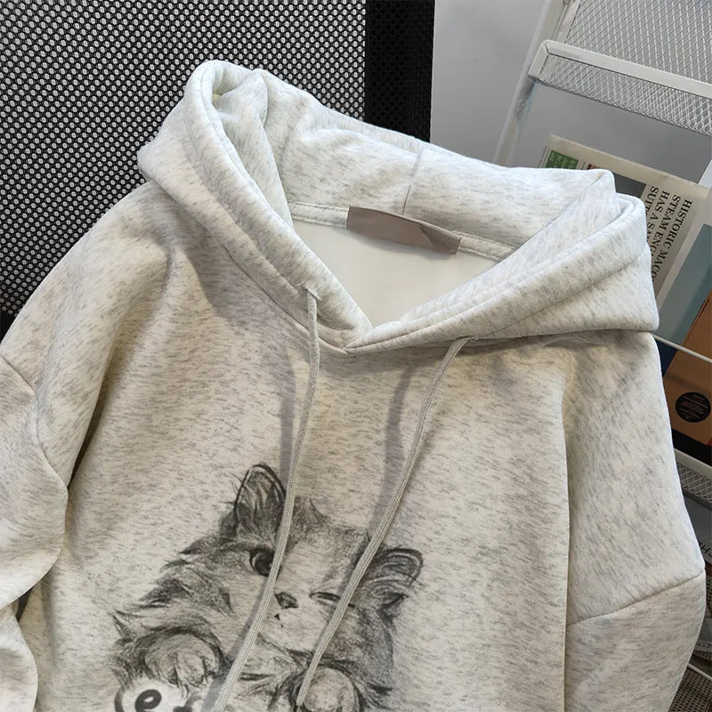 Kvinnors hoodie med söt djurdesign Mirla-Eva Jonsson