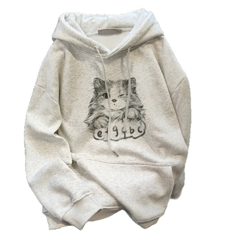 Kvinnors hoodie med söt djurdesign Mirla-Eva Jonsson