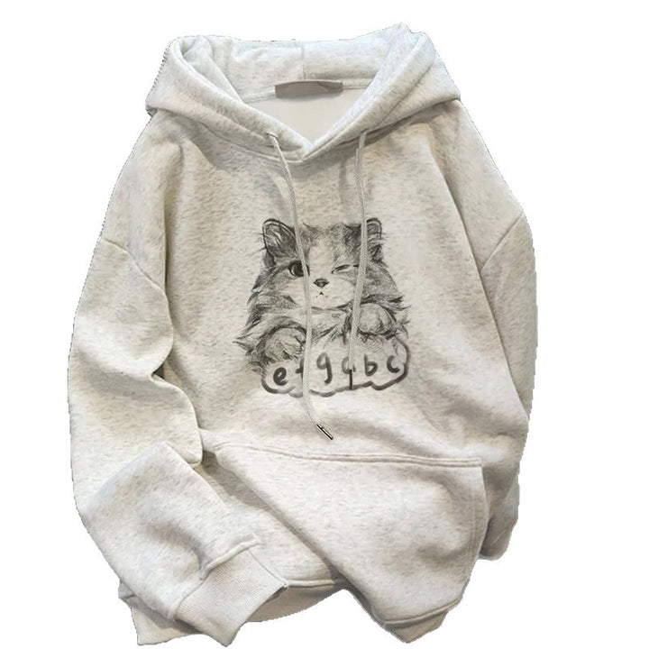 Kvinnors hoodie med söt djurdesign Mirla-Eva Jonsson