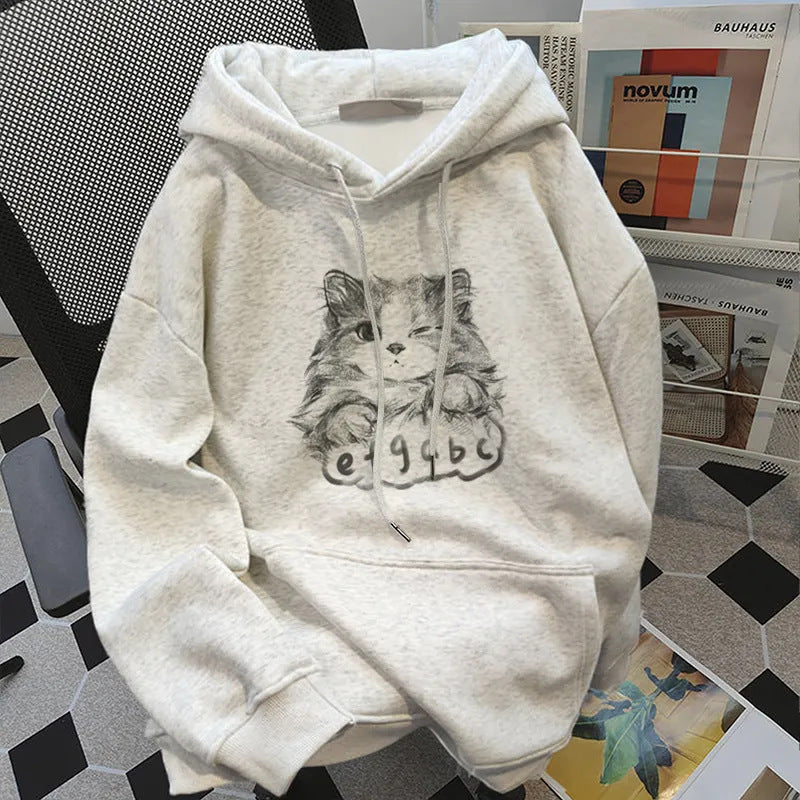 Kvinnors hoodie med söt djurdesign Mirla-Eva Jonsson