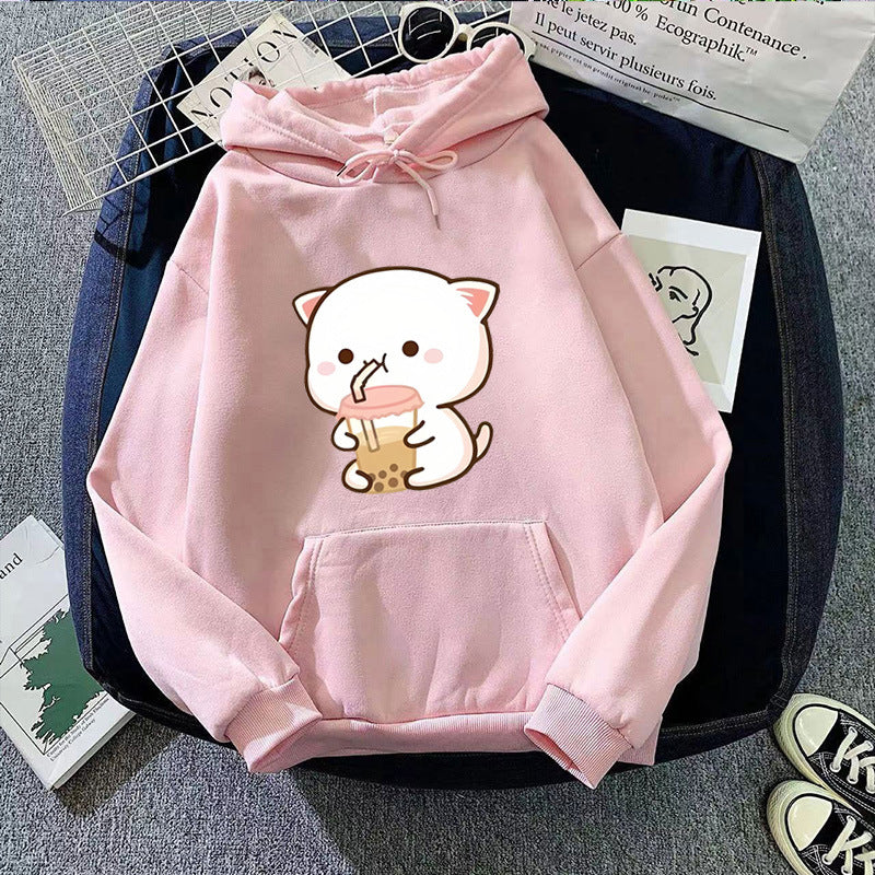 Kvinnors hoodie med söt djurmotiv Mirla-Eva Jonsson