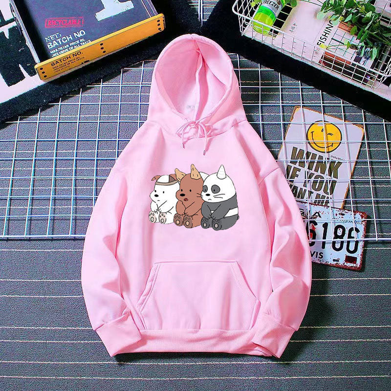 Kvinnors hoodie med söt djurmotiv Mirla-Eva Jonsson