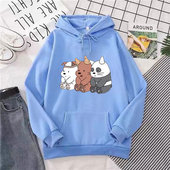 Kvinnors hoodie med söt djurmotiv Mirla-Eva Jonsson