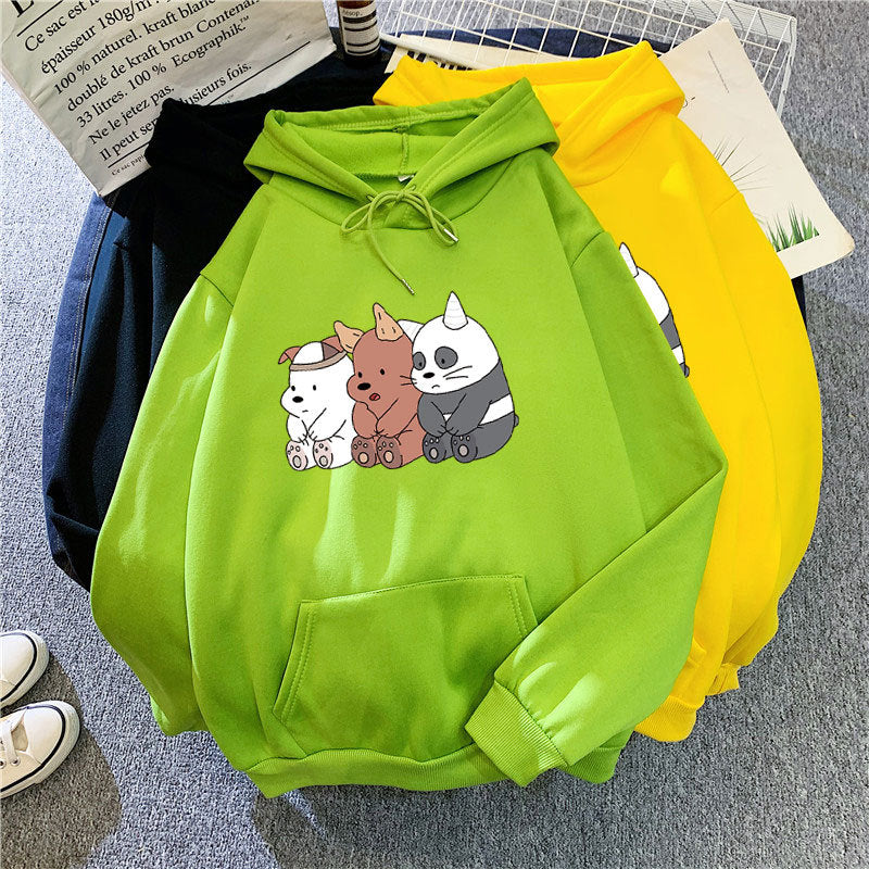 Kvinnors hoodie med söt djurmotiv Mirla-Eva Jonsson