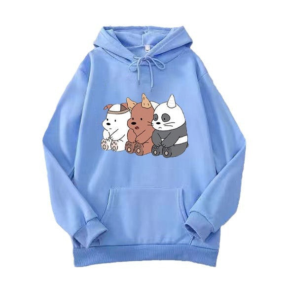 Kvinnors hoodie med söt djurmotiv Mirla-Eva Jonsson