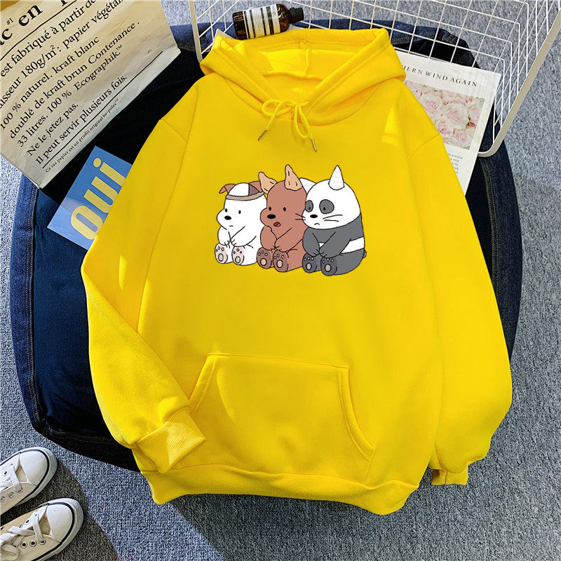 Kvinnors hoodie med söt djurmotiv Mirla-Eva Jonsson