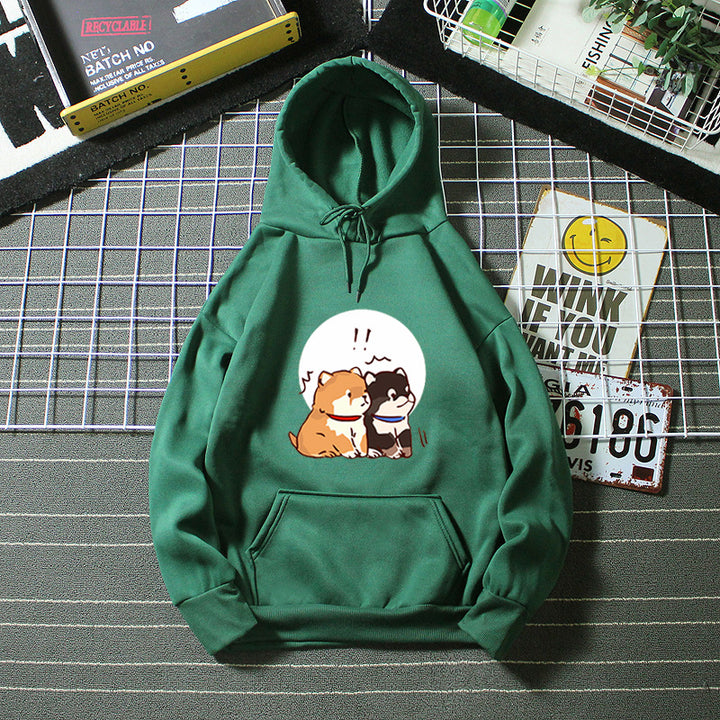 Kvinnors hoodie med söt hunddesign Mirla-Eva Jonsson
