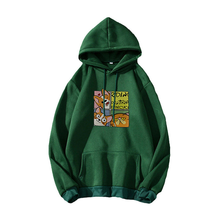 Kvinnors hoodie med söt hunddesign Mirla-Eva Jonsson