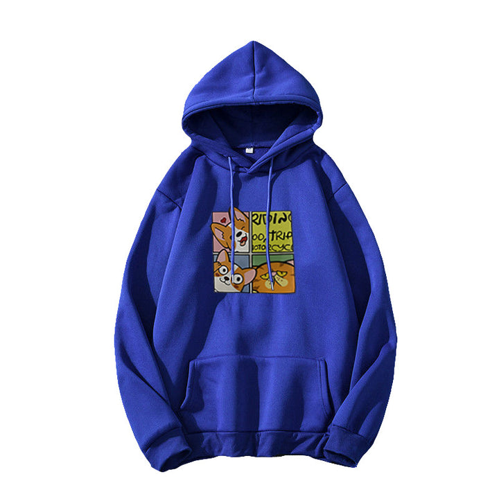 Kvinnors hoodie med söt hunddesign Mirla-Eva Jonsson