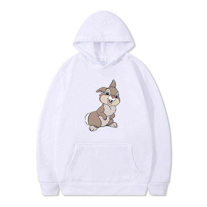 Kvinnors hoodie med söt kanin design och bekväma kängurufickor Mirla-Eva Jonsson