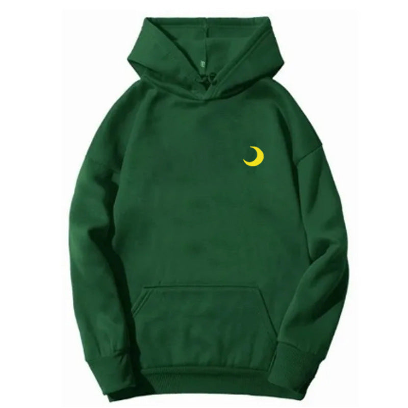 Kvinnors hoodie med söt månmotiv Mirla-Eva Jonsson