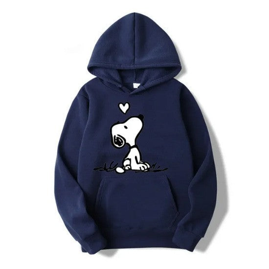 Kvinnors hoodie med sött Snoopy-motiv Mirla-Eva Jonsson