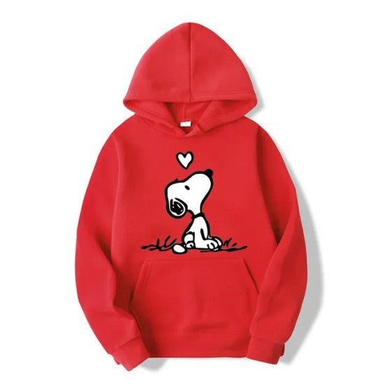 Kvinnors hoodie med sött Snoopy-motiv Mirla-Eva Jonsson