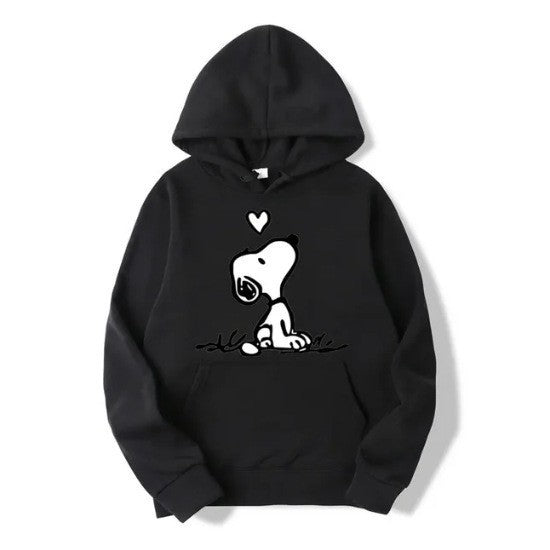 Kvinnors hoodie med sött Snoopy-motiv Mirla-Eva Jonsson