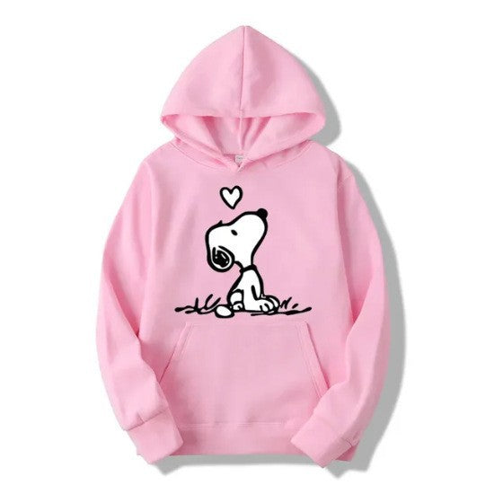 Kvinnors hoodie med sött Snoopy-motiv Mirla-Eva Jonsson