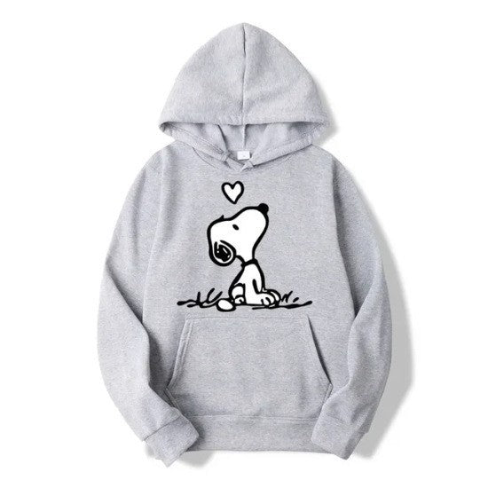Kvinnors hoodie med sött Snoopy-motiv Mirla-Eva Jonsson