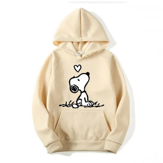 Kvinnors hoodie med sött Snoopy-motiv Mirla-Eva Jonsson