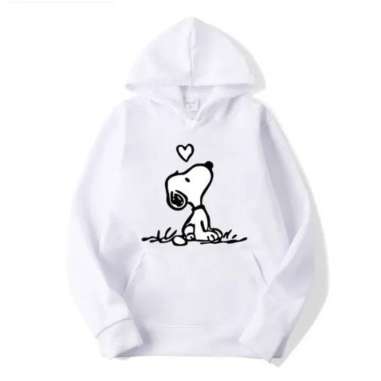 Kvinnors hoodie med sött Snoopy-motiv Mirla-Eva Jonsson