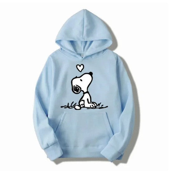 Kvinnors hoodie med sött Snoopy-motiv Mirla-Eva Jonsson