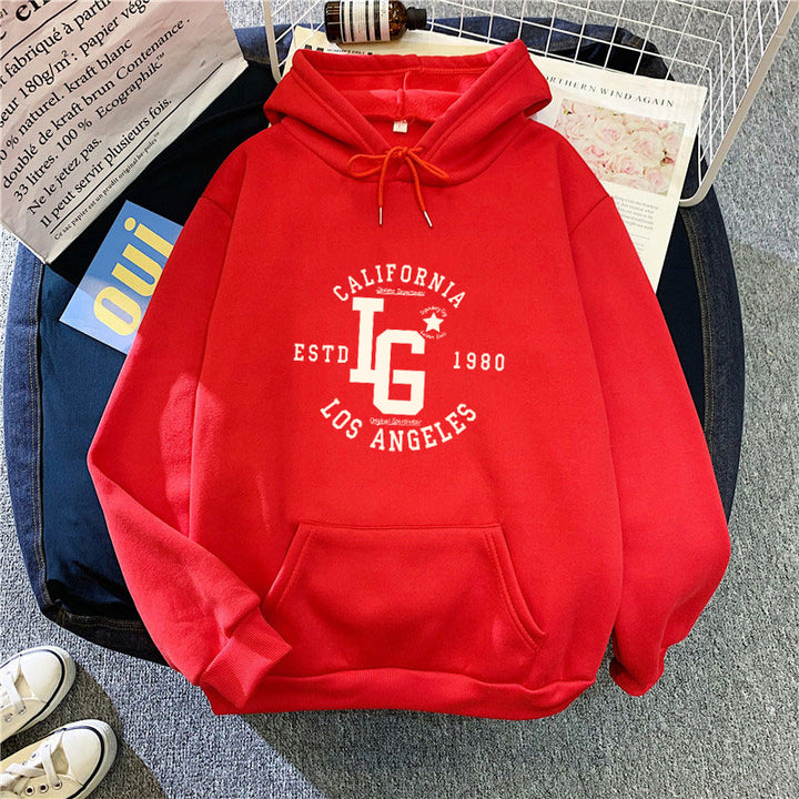 Kvinnors hoodie med sportig California tryck Mirla-Eva Jonsson