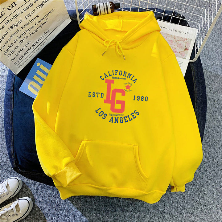 Kvinnors hoodie med sportig California tryck Mirla-Eva Jonsson