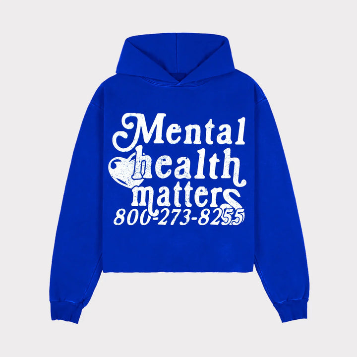 Kvinnors hoodie med statementtryck Mirla-Eva Jonsson